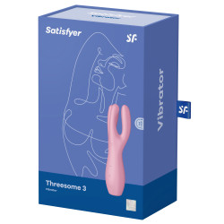 Satisfyer Stimulateur de clitoris Threesome 3 Satisfyer 14cm Rose